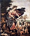 Erato Canvas Paintings - Allegory of Music or Erato